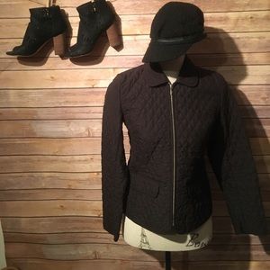 Ann Taylor Quilted black jacket